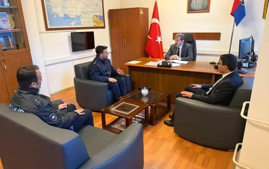 Vali Tavlı Asarcık'ta Emniyet ve Jandarma Ziyareti