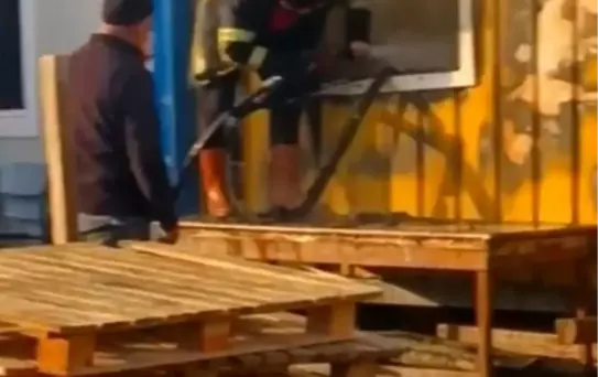 Sinop'ta konteyner yangını korkuttu