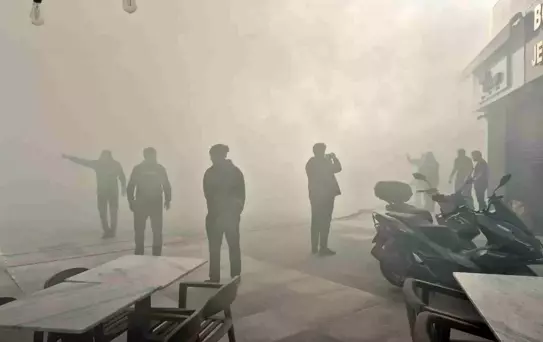 Bodrum'da Yangın Paniği