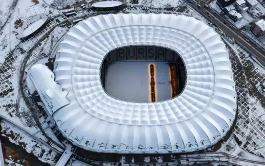 Bursa'da Timsah Arena Kartpostallık Görüntülerle Beyaza Büründü