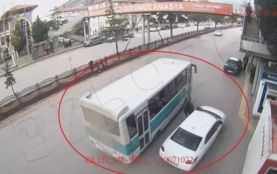 Amasya'da Trafik Kazaları KGYS Kameralarında