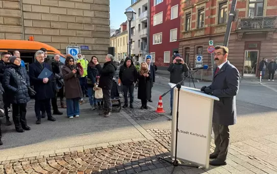 Karlsruhe'de Kundaklama Anıtı Açıldı