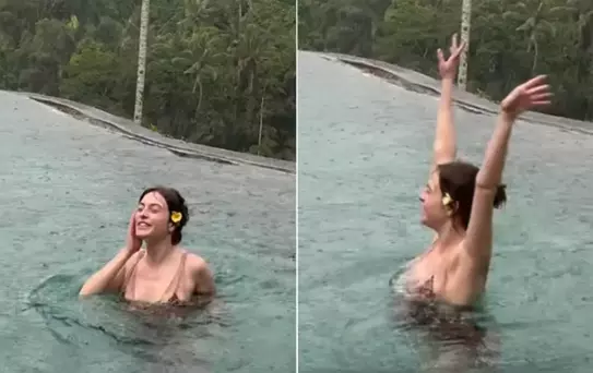 Melis Sezen, Bali'de yağmur altındaki dansıyla sosyal medyayı salladı