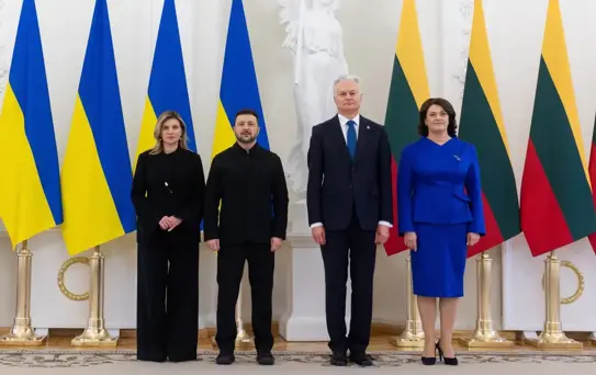 Zelenskiy Litvanya'da Görüşme Gerçekleştirdi