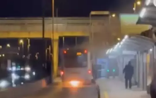 Üsküdar'da Metrobüste Yangın