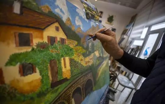 72 Yaşındaki Mehmet Bozkurt'un Resim Tutkusu