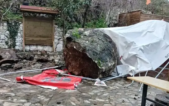 Soma'da meydana gelen heyelan korkuttu