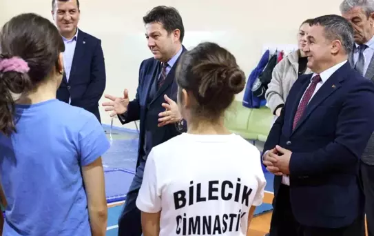 Suat Çelen Bilecik'te Cimnastik Antrenmanlarını İnceledi