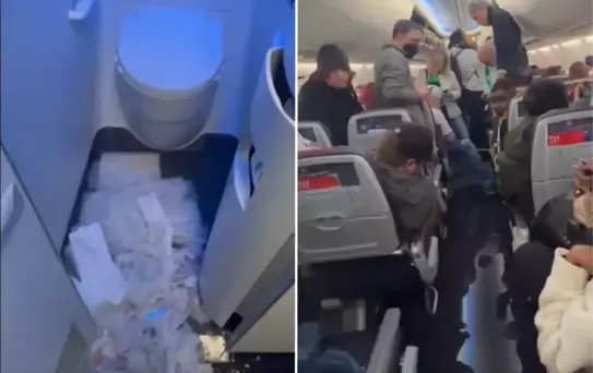 Gökyüzünde skandal: American Airlines uçağını tuvalet suyu bastı