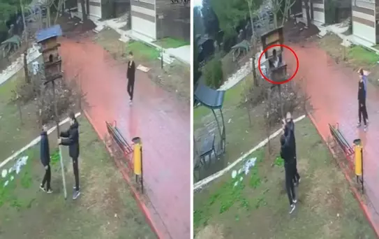 Bunlar nasıl çocuk? Görüntüyü izleyenler emniyeti etiketledi