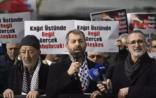 Gazze'deki Ateşkes İhlalleri Protesto Edildi