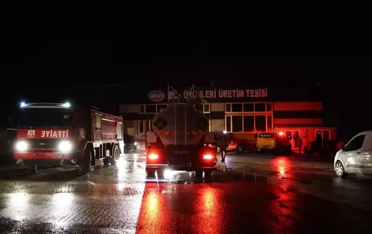 Kırklareli'nde Süt Tesisinde Yangın Çıktı