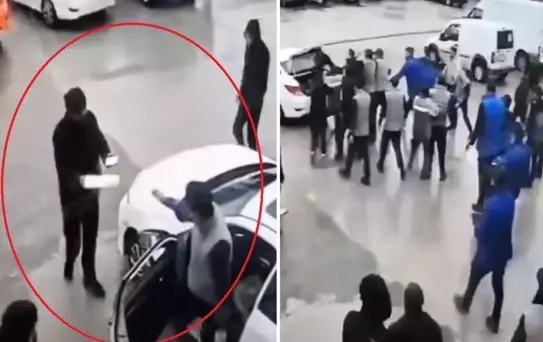 TÜVTÜRK'te polis memurunun dövülerek öldürüldüğü kavganın görüntüleri