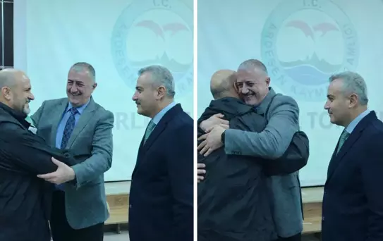 Rize Valisi 1 yıldır küs olan belediye başkanı ile muhtarı barıştırdı