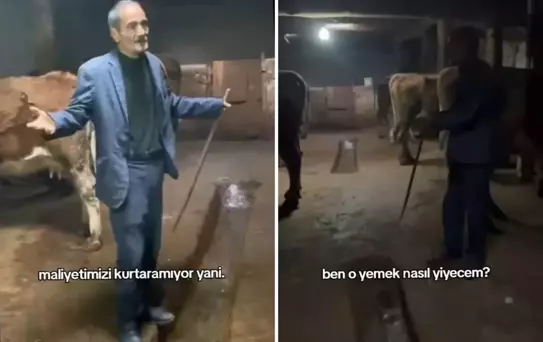 Hayvanlarına yem alamayan vatandaşın isyanı: Yemin ederim içim yanıyor