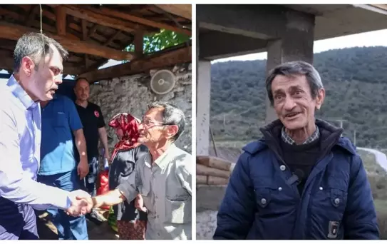 Murat Kurum paylaştı: 'Yangında evi küle dönen Cavit amcanın artık yüzü gülüyor'