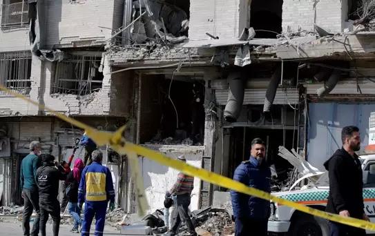 Tahran'da Diplomatik Polis Merkezi Yıkıldı