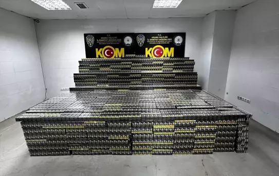 Adana'da 50 Bin Paket Kaçak Sigara Yakalandı