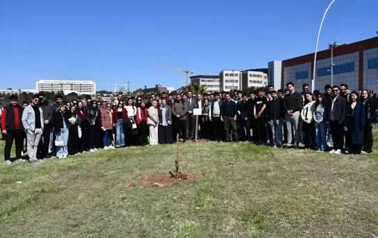 Gençlerden Çam Fidanı Dikimi