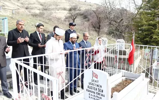 Ağın'da şehit kabirleri ziyaret edildi