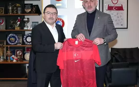 Selami Altınok, TFF Başkanı Hacıosmanoğlu'nu Ziyaret Etti