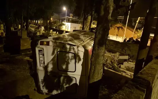 Köşk'te Panelvan Kaza Yaptı