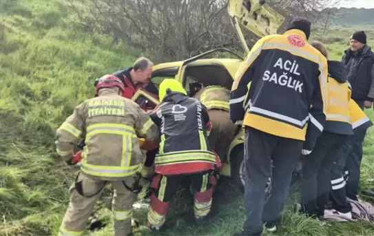 Susurluk'ta trafik kazası: 1 yaralı