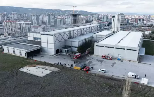 Başkentte Basım Merkezinde Yangın