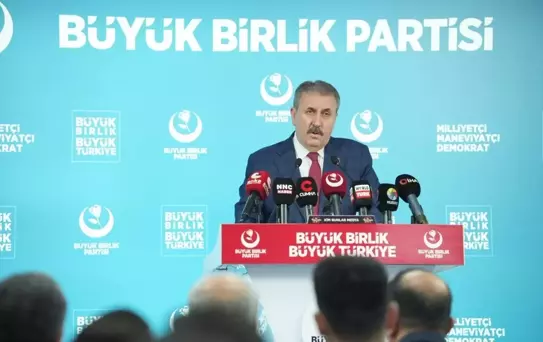 BBP Genel Başkanı Destici, basın toplantısı düzenledi Açıklaması