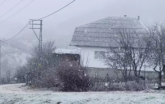 Beypazarı'nda Kar Yağışı Etkili Oldu