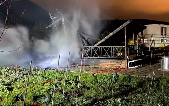 Bilecik'te Bağ Evlerinde Yangın