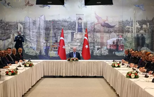 Erdoğan, ASKON Yönetim Kurulu Üyelerini Kabul Etti
