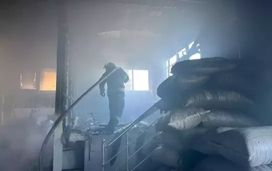 Serinhisar'da Yangın Söndürüldü