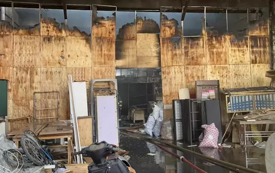 Eskişehir'de Mobilya Atölyesi Yangını