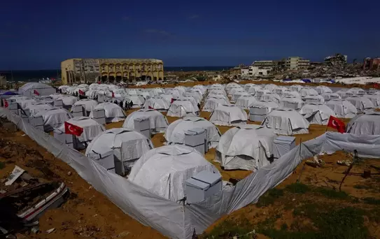 Gazze'de '2. Yıldız Tilbe Çadır Kenti' açıldı