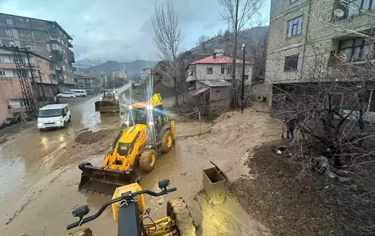 Şemdinli'de Heyelan: Ekipler Çalışmalara Başladı