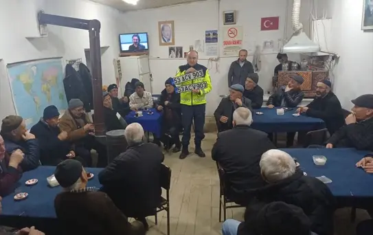 Jandarma Kırsal Mahallelerde Trafik Eğitimi