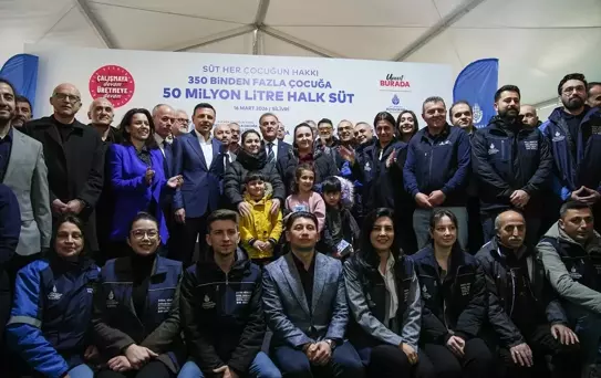 İBB 50 Milyon Litre Süt Dağıttı