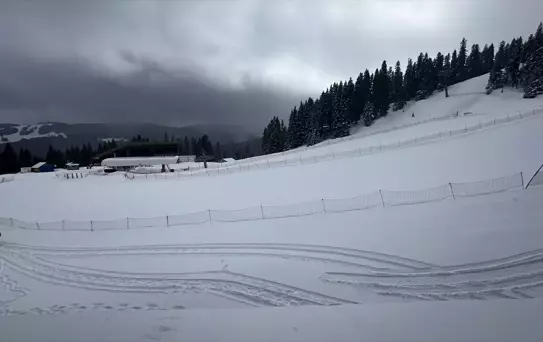 Ilgaz Dağı'nda Kar Yağışı ve Sis