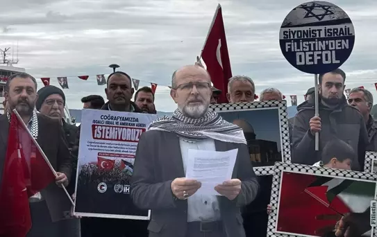 Çanakkale'de Gazze'ye Destek Protestosu