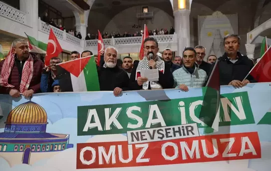 Nevşehir'de Mescid-i Aksa'ya Protesto