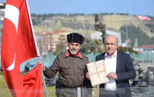 Gazi Torunu Çanakkale'ye Yürüdü