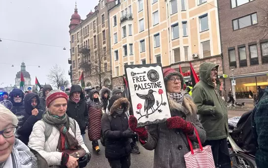 Stockholm'de İsrail'in İlham Planı Protesto Edildi