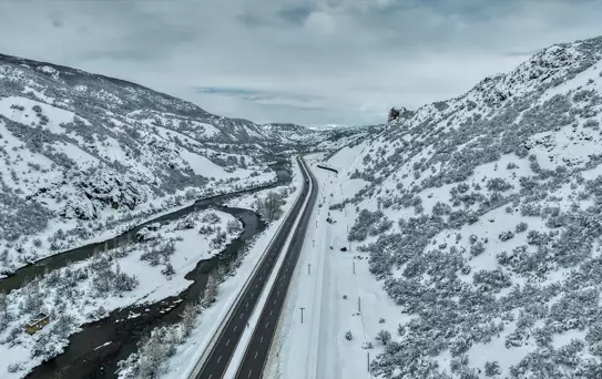 Karasu Nehri Kış Manzarası