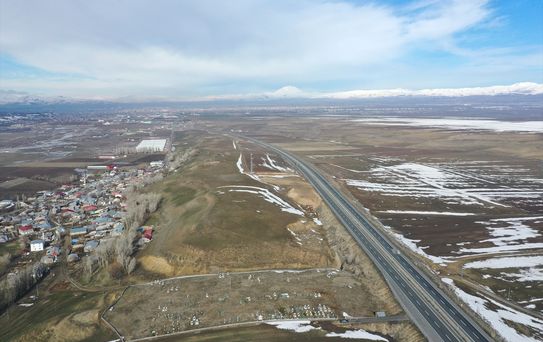 Ağrı Ovası'nda Kar Erime Süreci