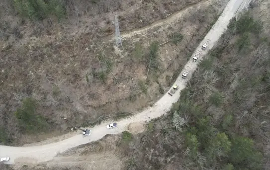 Pınarbaşı'nda Heyelan Sonrası Yol Yenilendi