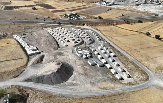 Kayseri'de Konteyner Kent Kuruldu