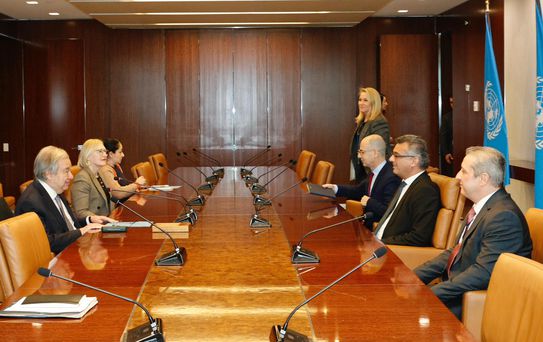 Erhürman, Guterres ile Görüştü