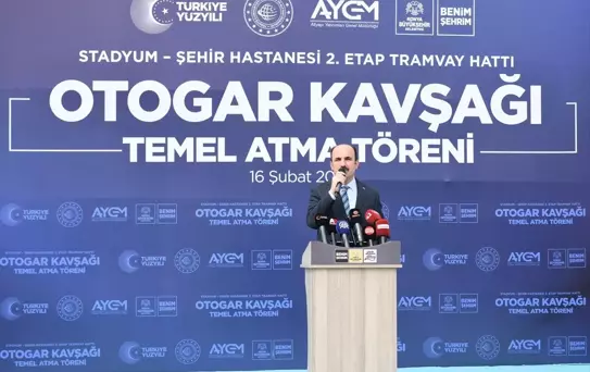 Konya'da Otogar Kavşağı Temeli Atıldı