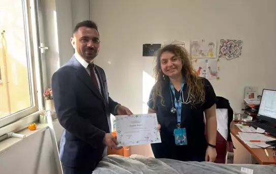 Dr. Nevin Çelik Fişek'e Teşekkür Belgesi